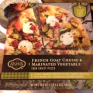 1/4 pizza (136 g) French Goat Cheese & Marinated Vegetable Thin Crust Pizza