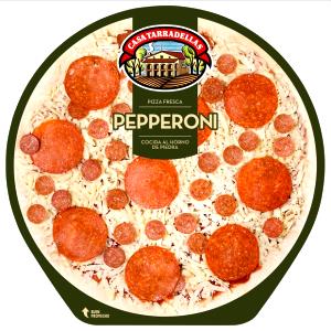 1/4 pizza (144 g) Pepperoni & Sausage Pizza