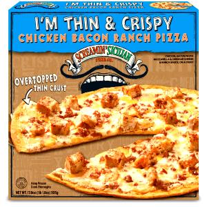 1/4 pizza (150 g) Crispy Thin Crust Chicken Bacon Ranch Pizza
