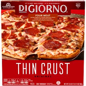 1/4 pizza (152 g) Ultra Thin Deluxe Pizza