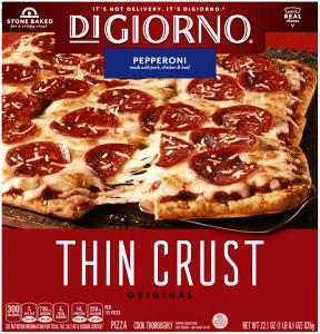 1/4 pizza Thin Crust Pepperoni Pizza (Large)
