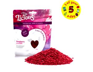 1/4 Pouch Raspberry Crumble Dessert, Freeze Dried