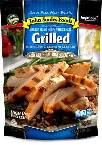 1/4 tray (85 g) Grilled Seasoned White Meat Chicken Strips