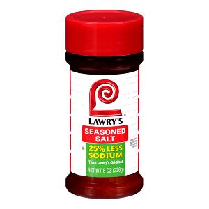 1/4 tsp (1.2 g) 25% Less Sodium Seasoned Salt