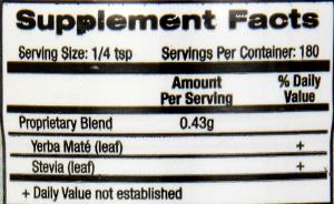 1/4 tsp Yerba Mate Royale