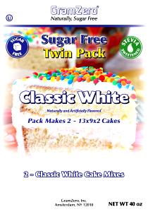 1/5 Package White Cake Bakery Mix, Sugar Free