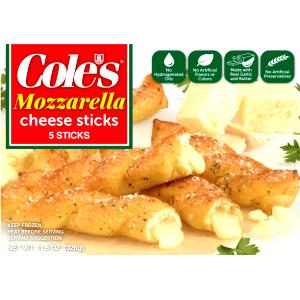 1/5 packet (80 g) Cheesesticks Mozzarella Filled Garlic Bread Sticks