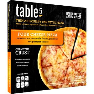 1/5 pizza (126 g) Artisan Crust Four Cheese Pizza
