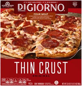 1/5 pizza (133 g) Thin Crispy Crust Pizza - Four Meat