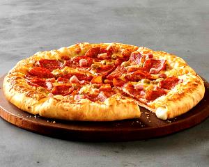 1/5 pizza (136 g) Cheese Stuffed Crust Pizza - Three Meat