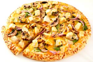 1/5 pizza (154 g) Alfredo Garlic White Chicken Pizza