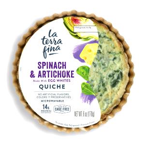 1/5 quiche (130 g) Spinach Artichoke Egg White Quiche
