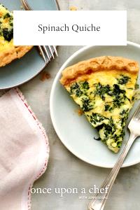 1/5 quiche (130 g) Spinach Quiche