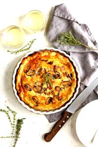 1/5 quiche Roasted Mushroom Quiche