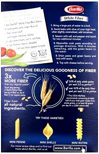 1/6 box (56 g) White Fiber Spaghetti