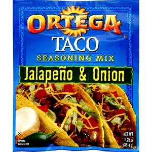 1/6 Envelope Ortega Jalapeno & Onion Seasoning