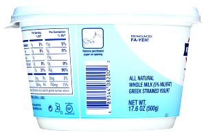 1 6 Oz Container Whole Milk Fruit Variety Yogurt