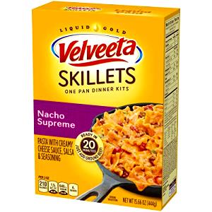 1/6 package (3 oz) Velveeta Cheesy Skillets - Nacho Supreme