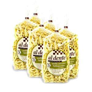 1/6 Package Garlic Parsley Fettuccine Pasta Noodles