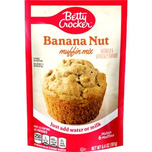 1/6 Package Muffin Mix, Banana Nut