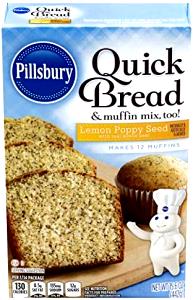 1/6 Package Muffin Mix, Lemon Poppyseed, Nonfat