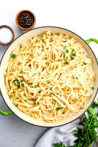 1/6 Package Whole Wheat Roasted Garlic Fettuccine Pasta Noodles