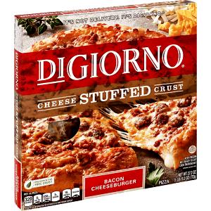 1/6 pizza (129 g) Cheese Stuffed Crust Pizza - Bacon Cheeseburger