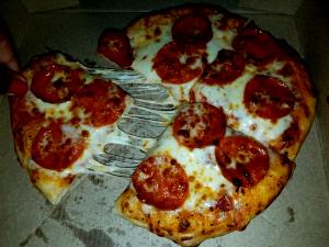 1/6 pizza (132 g) Pepperoni Pizza