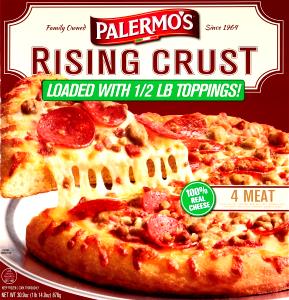 1/6 pizza (136 g) Rising Crust Three Meat Pizza