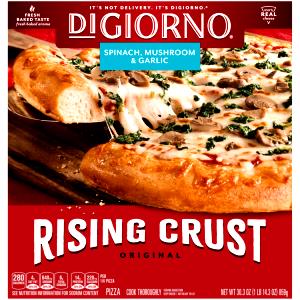 1/6 pizza (143 g) Rising Crust Spinach and Mushroom Pizza