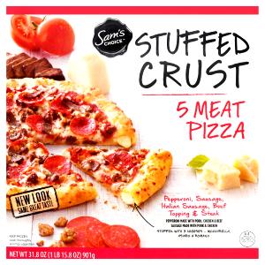1/6 pizza (150 g) Five Meat Stuffed Crust Pizza