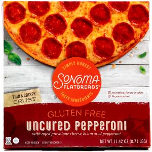 1/6 pizza (68 g) Gluten Free Pepperoni Pizza