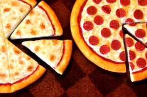 1/6 pizza Pepperoni Pizza