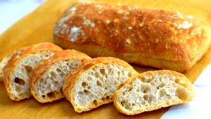 1/7 loaf (2 oz) Artisan Ciabatta Bread