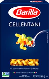 1/8 box (2 oz) Cellentani Pasta