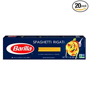 1/8 box (2 oz) Spaghetti Rigati Pasta