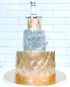 1/8 cake (2.5 oz) 3-Layer Cake - Golden