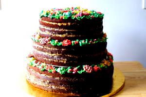 1/8 Cake German Chocolate 3 Layer Cake