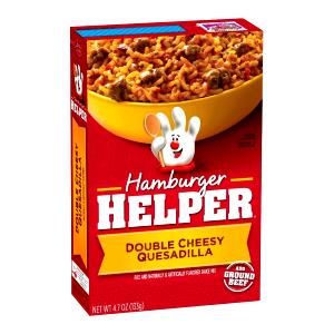 1/8 cup as packaged (27 g) Hamburger Helper - Double Cheesy Quesadilla