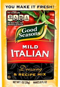 1/8 Envelope Salad Dressing Mix, Mild Italian