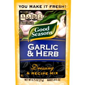 1/8 Envelope Salad Dressing Mix, Roasted Garlic