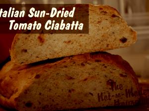 1/8 loaf (55 g) Sicilian Sundried Tomato Ciabatta
