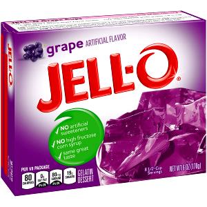 1/8 pack (22 g) Grape Gelatin