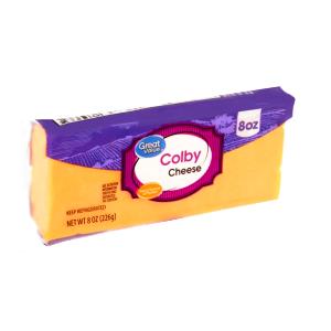 1/8 package (1 oz) Colby Cheese