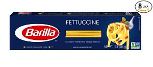 1/8 package (2 oz) 10 Fettuccine Pasta