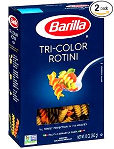1/8 package (2 oz) 36 Rotini Pasta