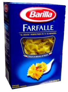 1/8 package (2 oz) 52 Bow Ties Pasta