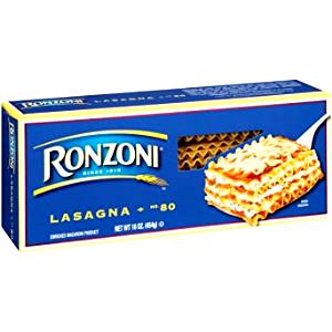 1/8 package (56 g) Lasagna Enriched Macaroni Product (Dried Noodles)