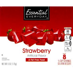 1/8 Package Gelatin Dessert, Nonfat
