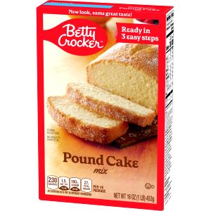 1/8 Package Pound Cake Mix, Pad